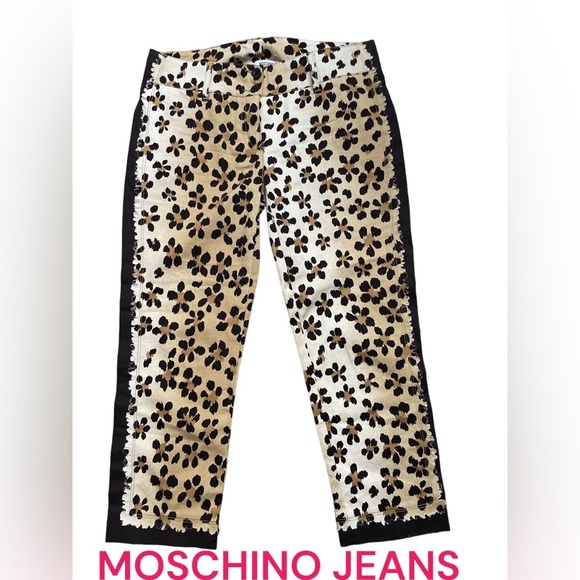 MOSCHINO JEANS waist is 16 1/2 and length is 33 - Picture 1 of 6
